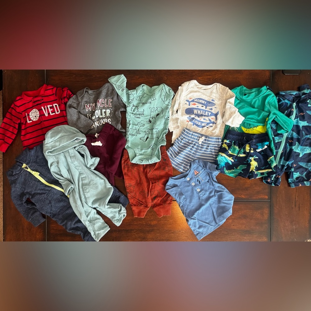 Boys 3 Months Lot - 15 Total Pieces
